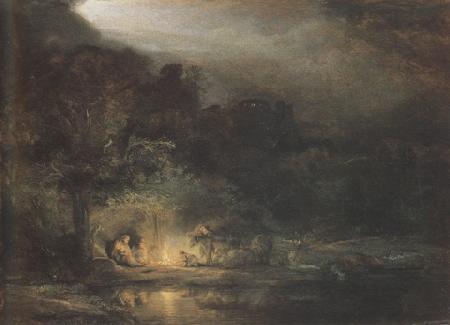 REMBRANDT Harmenszoon van Rijn The Rest on the Flight into Egypt (mk33)